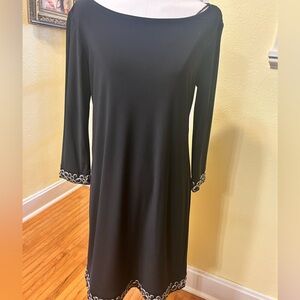 Black Dress with Silver Details